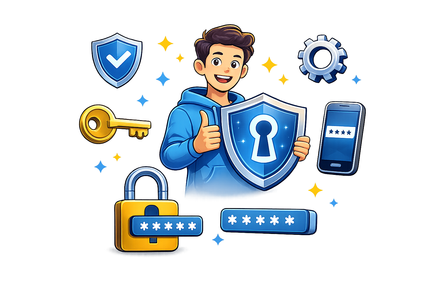 BlueGuard password illustration